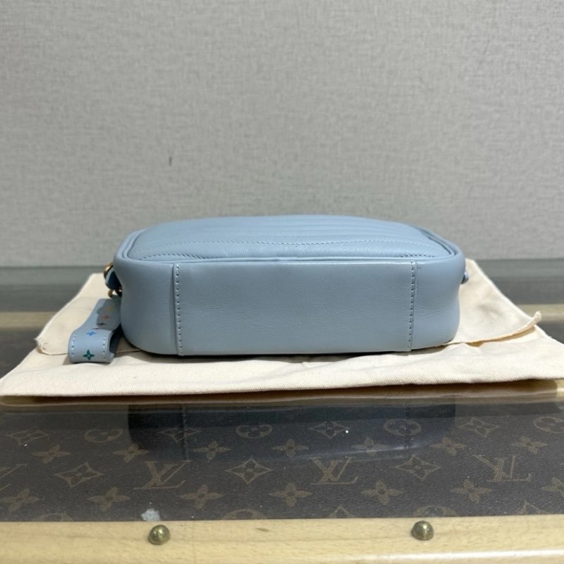 LV馬卡龍藍WAVE相機肩背斜背包 22*5*14 99新配件塵袋-3