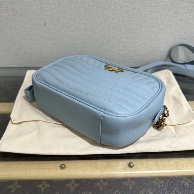 LV馬卡龍藍WAVE相機肩背斜背包 22*5*14 99新配件塵袋-4