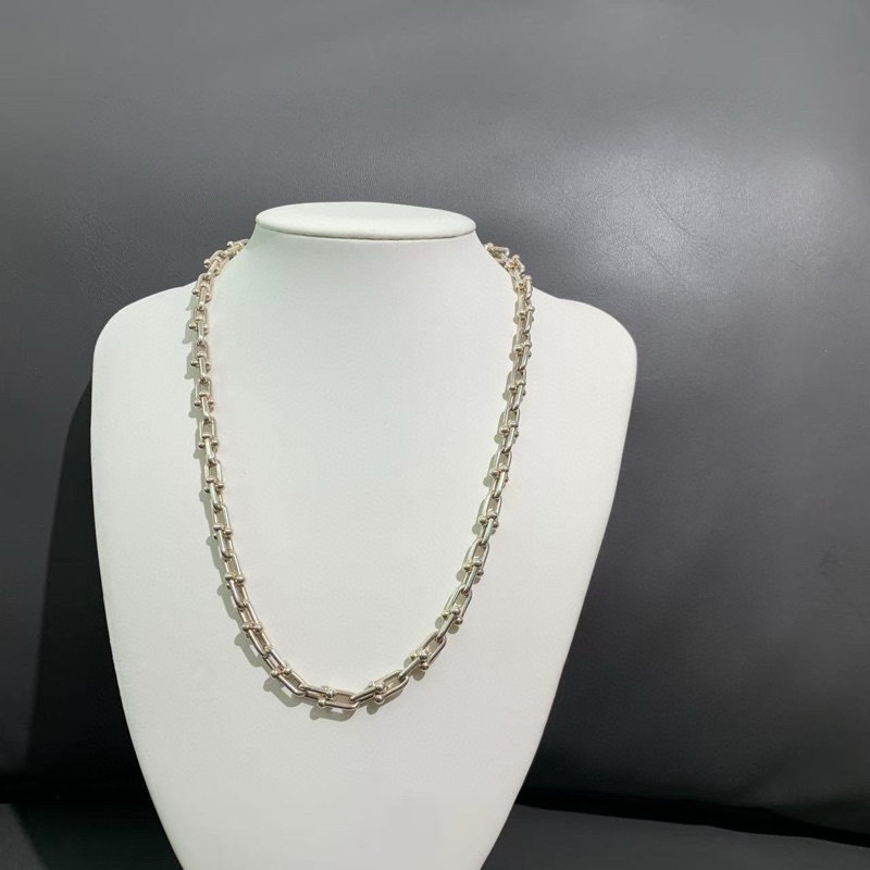 Tiffany蒂芙尼 HardWear系列 纯银链环项链-1
