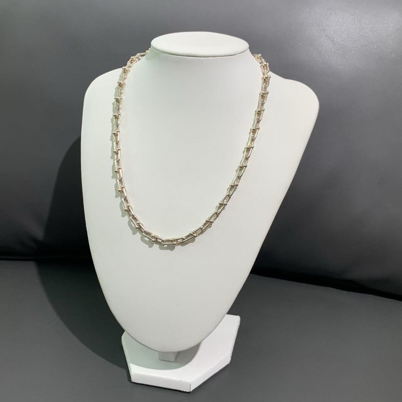 Tiffany蒂芙尼 HardWear系列 纯银链环项链-2