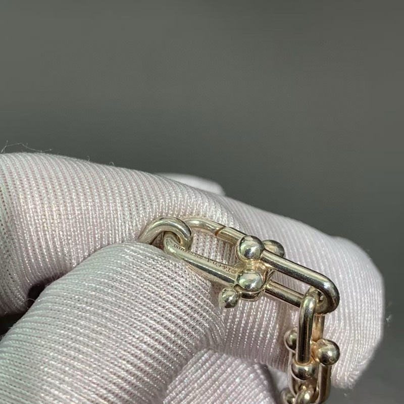 Tiffany蒂芙尼 HardWear系列 纯银链环项链-5