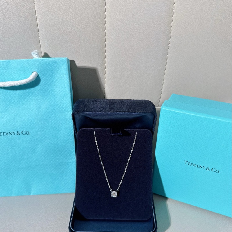Tiffany蒂芙尼 四爪单钻钻石项链-1