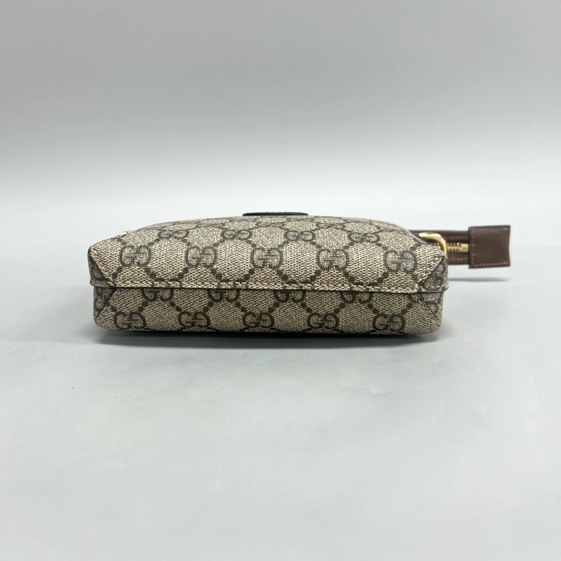 Gucci 古馳 Interlocking G老花拼棕 郵差包 mini-2