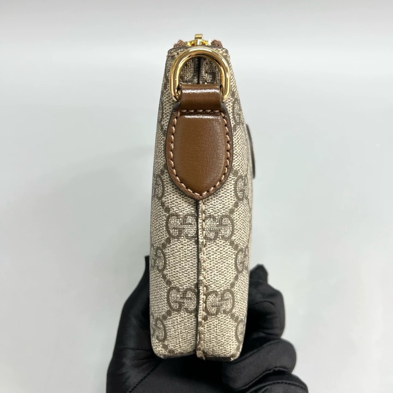 Gucci 古馳 Interlocking G老花拼棕 郵差包 mini-3