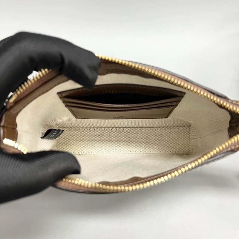 Gucci 古馳 Interlocking G老花拼棕 郵差包 mini-4