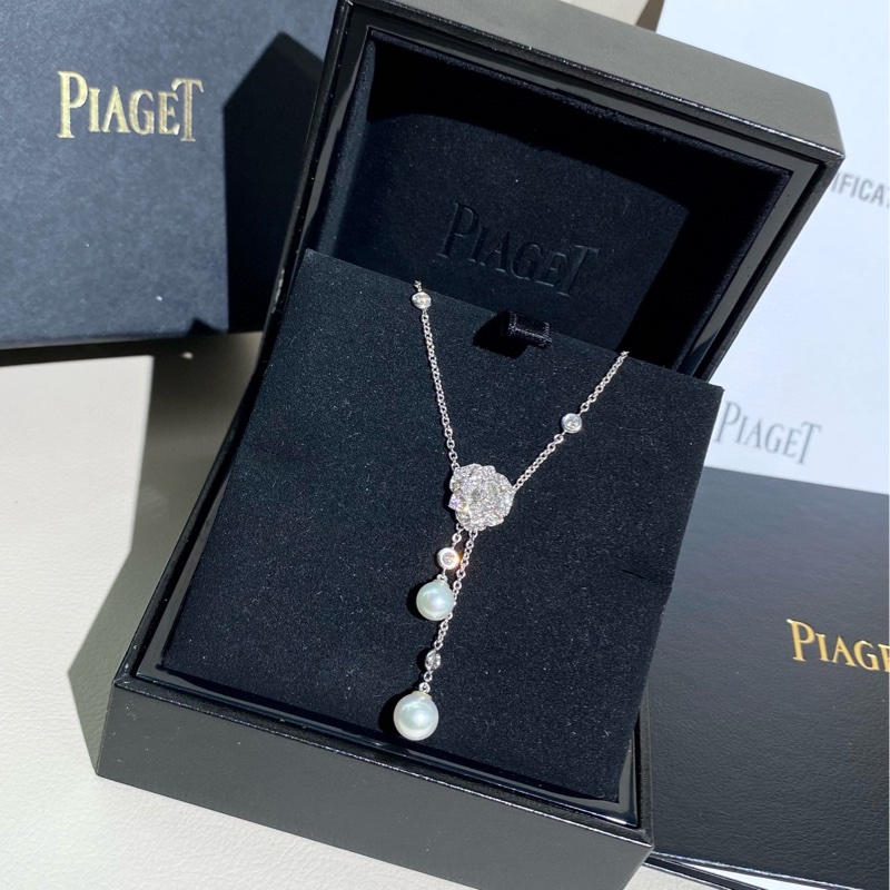 Piaget伯爵 Rose系列 玫瑰花珍珠项链-1