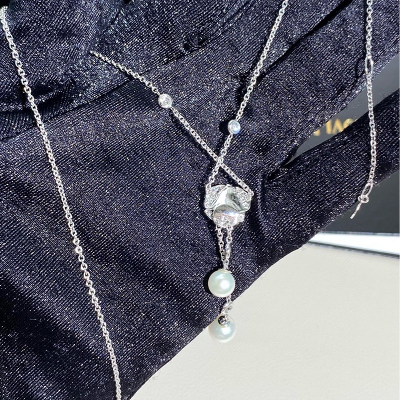 Piaget伯爵 Rose系列 玫瑰花珍珠项链-5