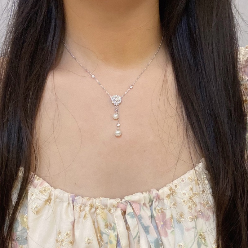 Piaget伯爵 Rose系列 玫瑰花珍珠项链-7