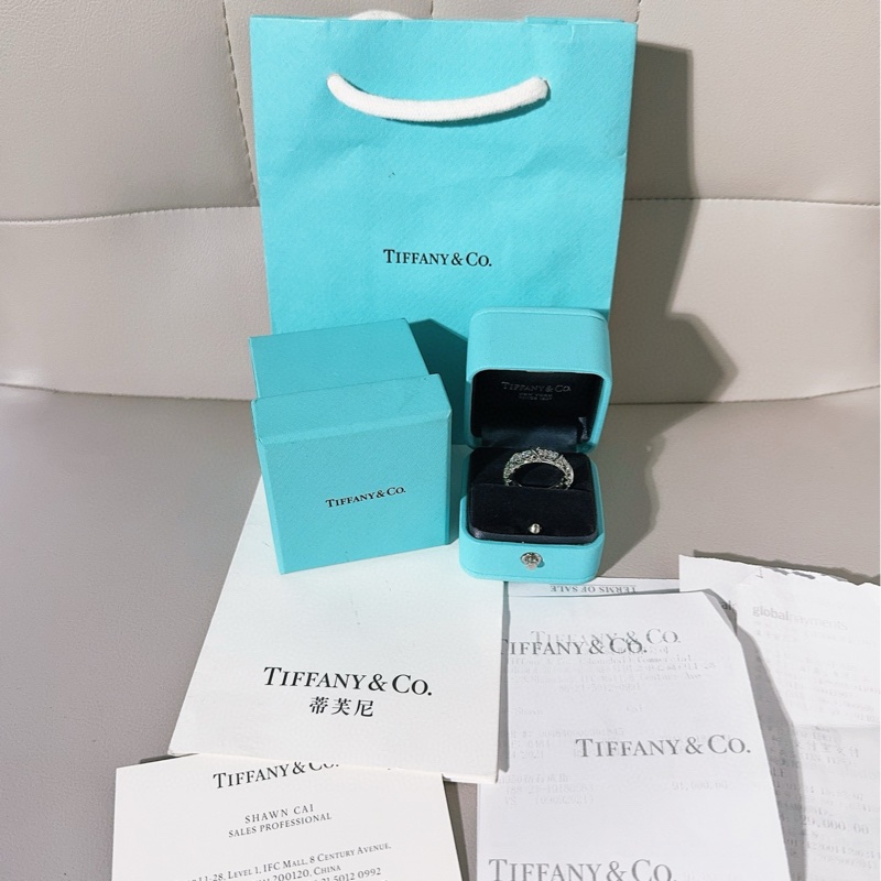 Tiffany蒂芙尼 Jean Schlumberger by Tiffany系列 Sixteen Stone 铂金十六石戒指-0