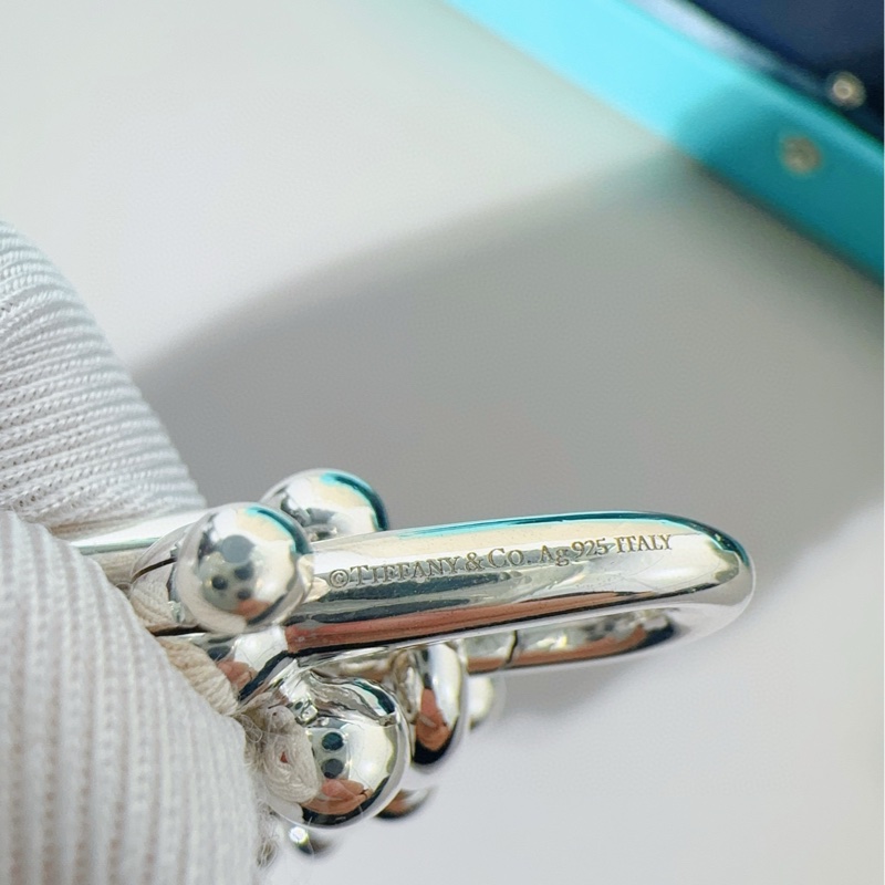 Tiffany蒂芙尼 Hardwear系列 纯银链环手链-6