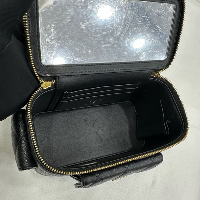 CHANEL香奈兒 25P 新款cargo 黑金荔枝牛皮 手把長盒包 晶片款 配件 盒子 塵袋 尺寸 9.5x8x17cm-9