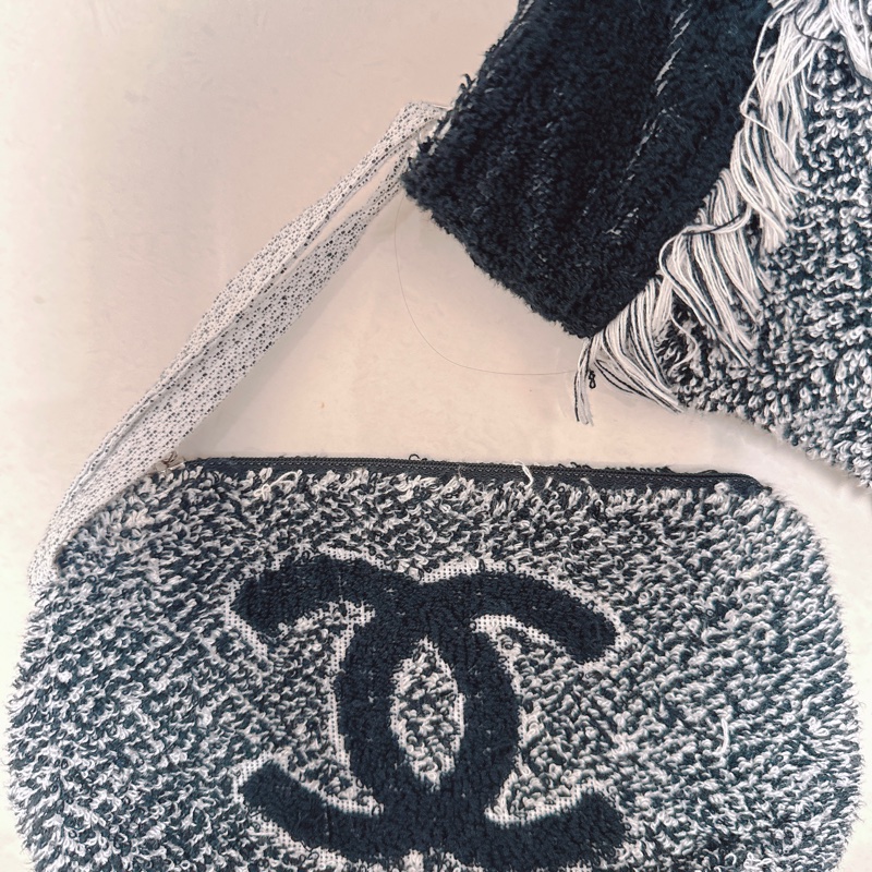 Chanel海灘包(附毛巾布、化妝袋)-10