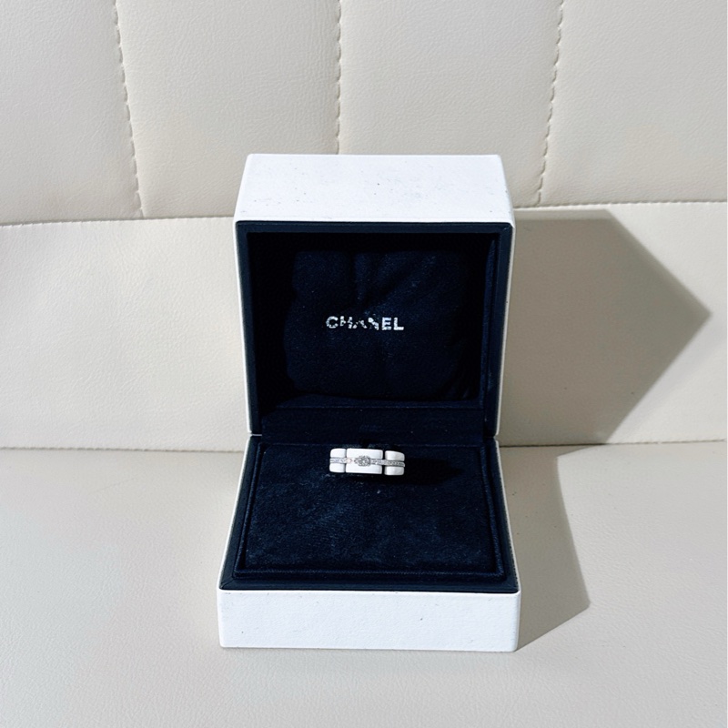 Chanel香奈儿 Ultra系列 白金白陶瓷钻戒-0