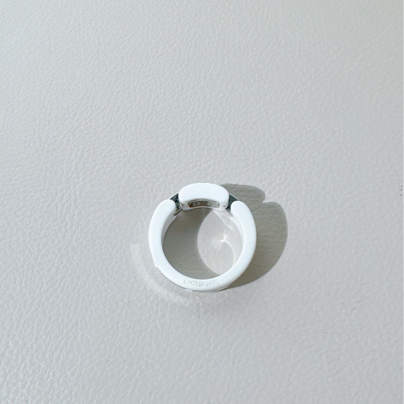 Chanel香奈儿 Ultra系列 白金白陶瓷钻戒-2