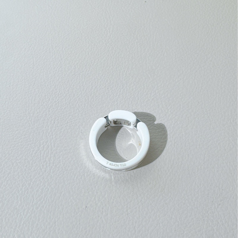 Chanel香奈儿 Ultra系列 白金白陶瓷钻戒-3