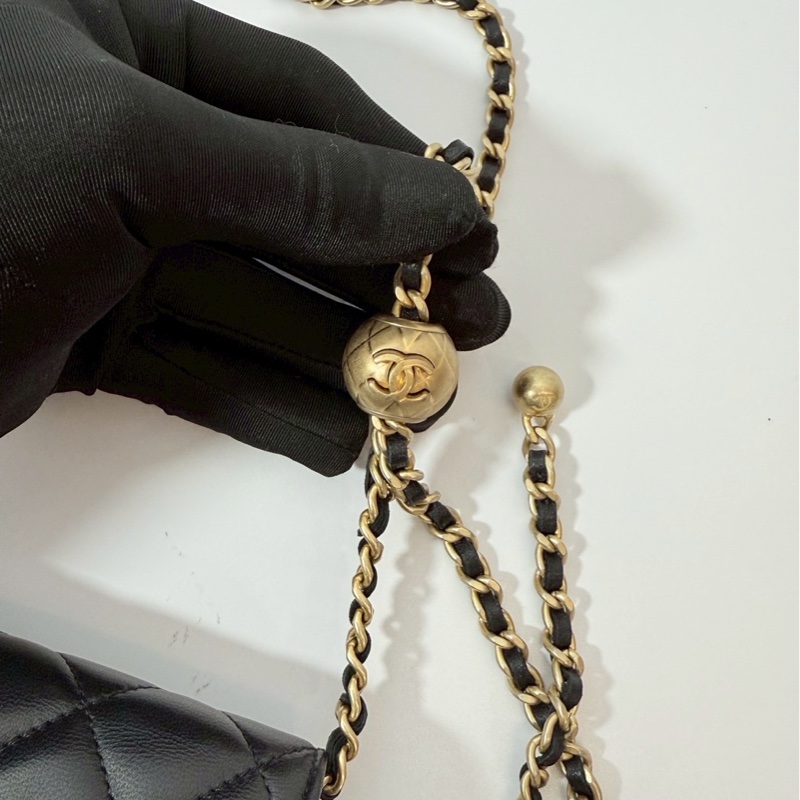 Chanel WOC金球 旋轉釦 晶片款-11
