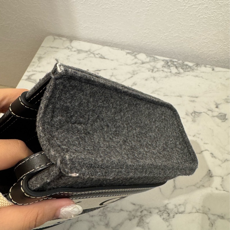 chloe灰色毛絨woody手提斜背包-31