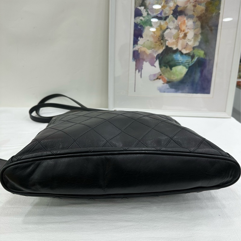 Chanel 黑金貝嫂托特包腋下包鏈條。 7位數編碼 有卡-5