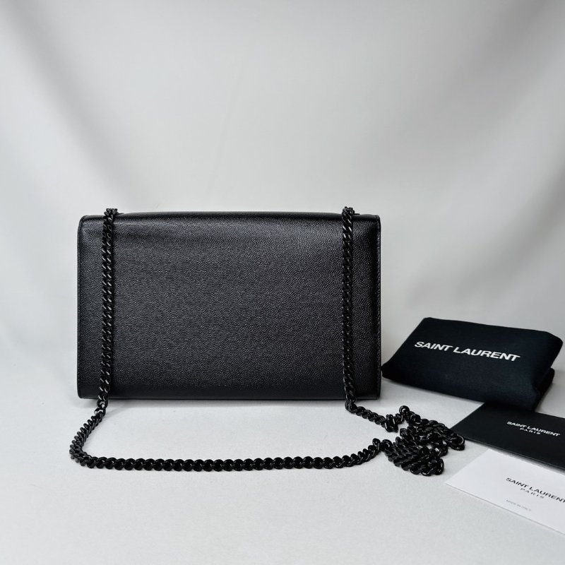 YSL Kate中款粒面皮革鍊帶包-1