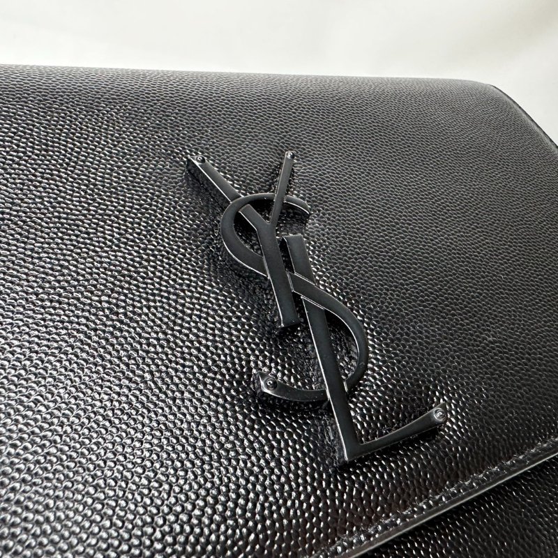 YSL Kate中款粒面皮革鍊帶包-9
