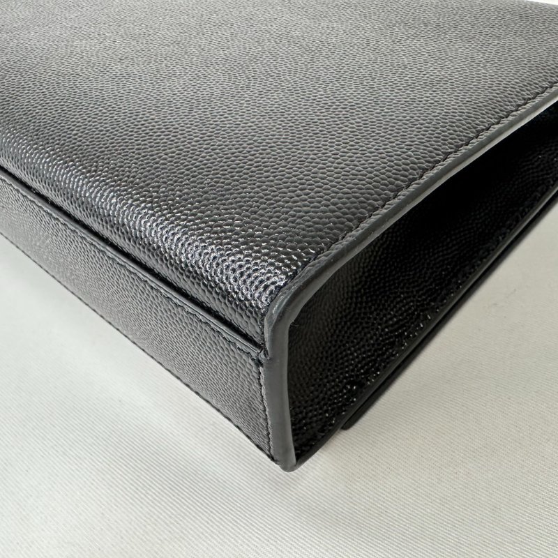 YSL Kate中款粒面皮革鍊帶包-13