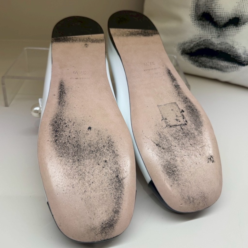 Miu Miu 白色黑方頭娃娃鞋 37.5號-11