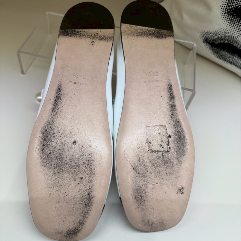 Miu Miu 白色黑方頭娃娃鞋 37.5號-12