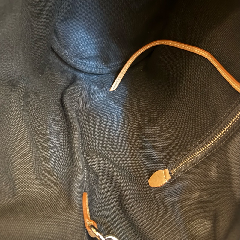 prada黑色布面白logo手提兩用包-20