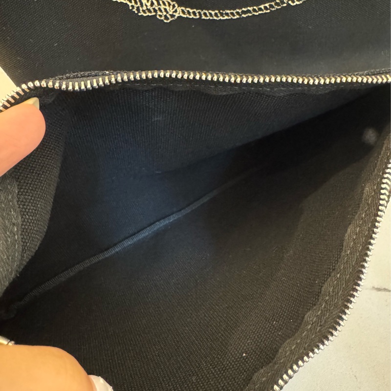 prada黑色布面白logo手提兩用包-32