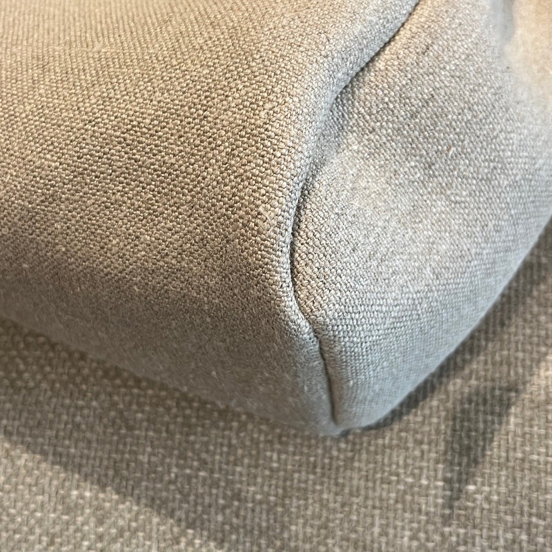 Hermès 淺棕拼亞麻布herbag31 棉麻布銀扣 z刻-8