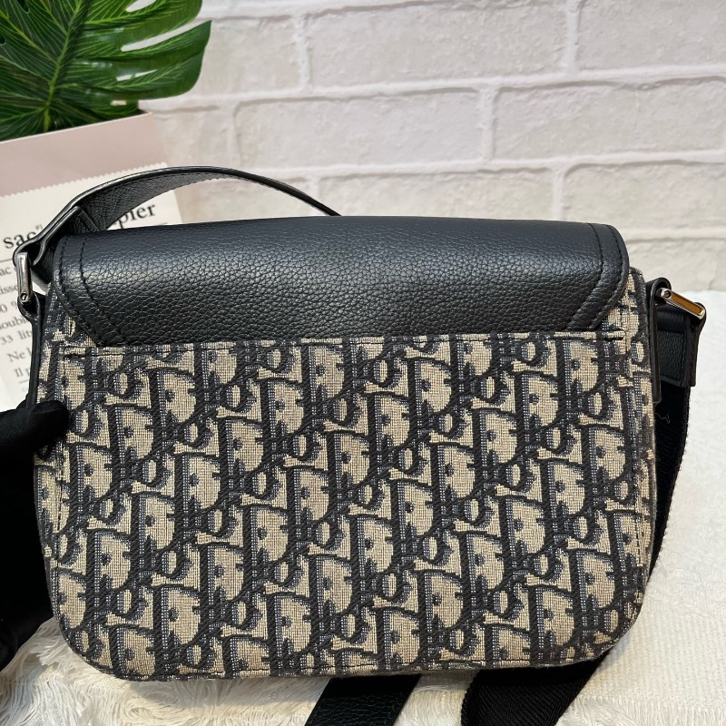 Dior迪奧 老花馬鞍信使包斜背包-5