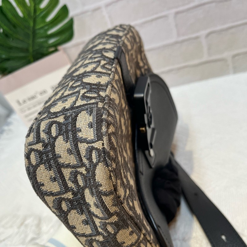 Dior迪奧 老花馬鞍信使包斜背包-11