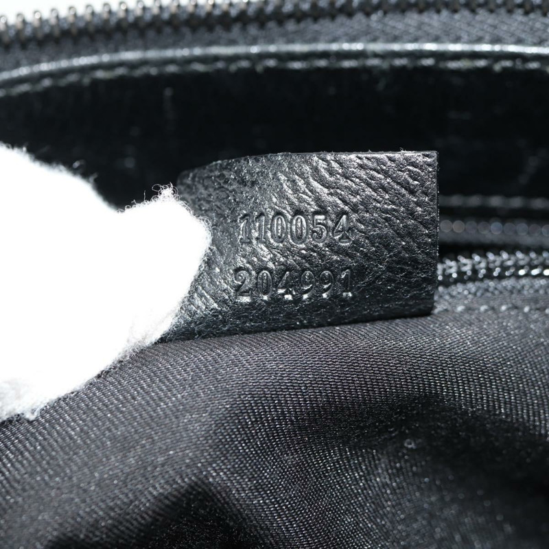 【日本直送】GUCCI GG帆布肩背包 黑色 銀色 110054 正品 am9428V-10