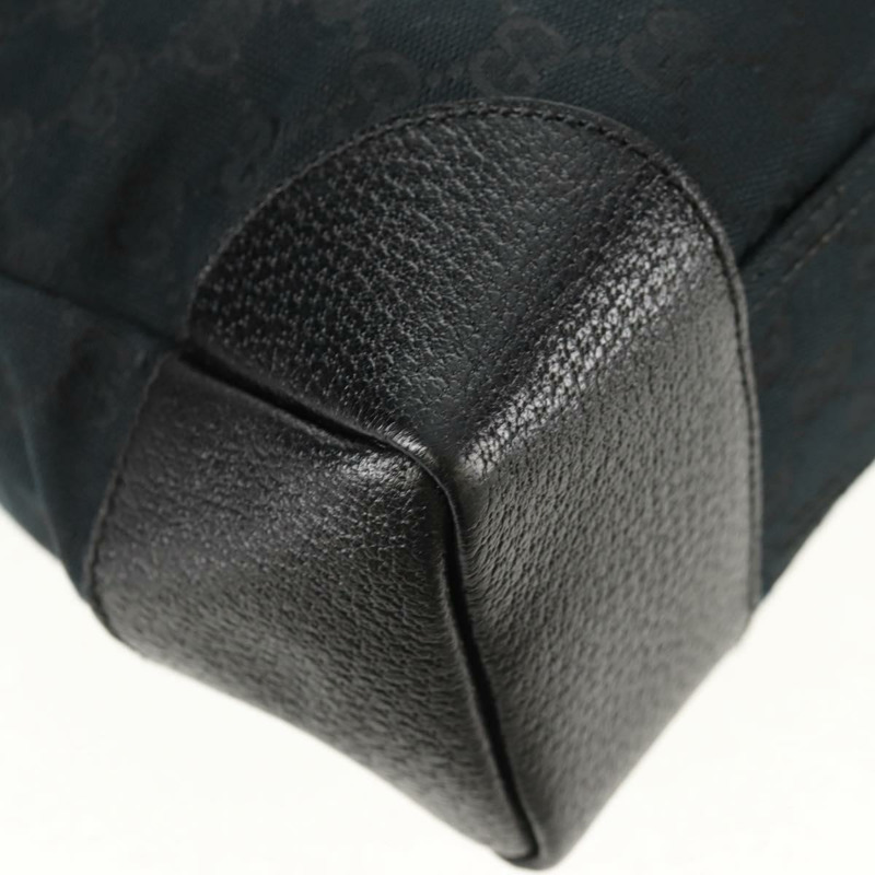 【日本直送】GUCCI GG帆布肩背包 黑色 銀色 110054 正品 am9428V-16