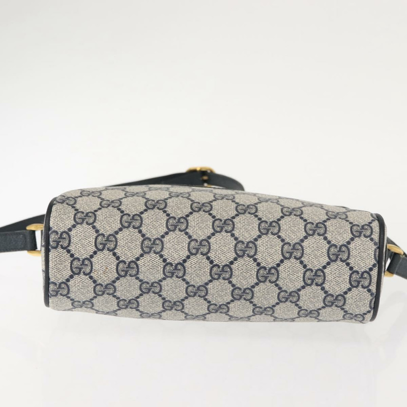 【日本直送】GUCCI GG Supreme Sherry Line 單肩包 PVC 海軍藍/金色 119 02 087 正品 gh1136-4