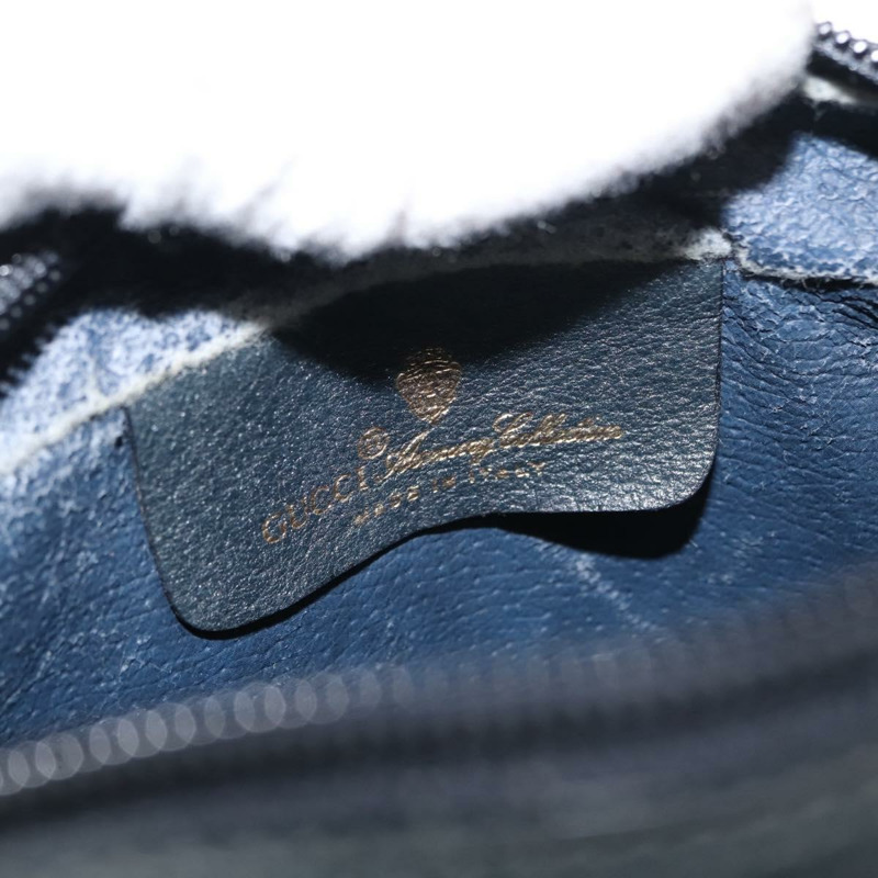 【日本直送】GUCCI GG Supreme Sherry Line 單肩包 PVC 海軍藍/金色 119 02 087 正品 gh1136-19