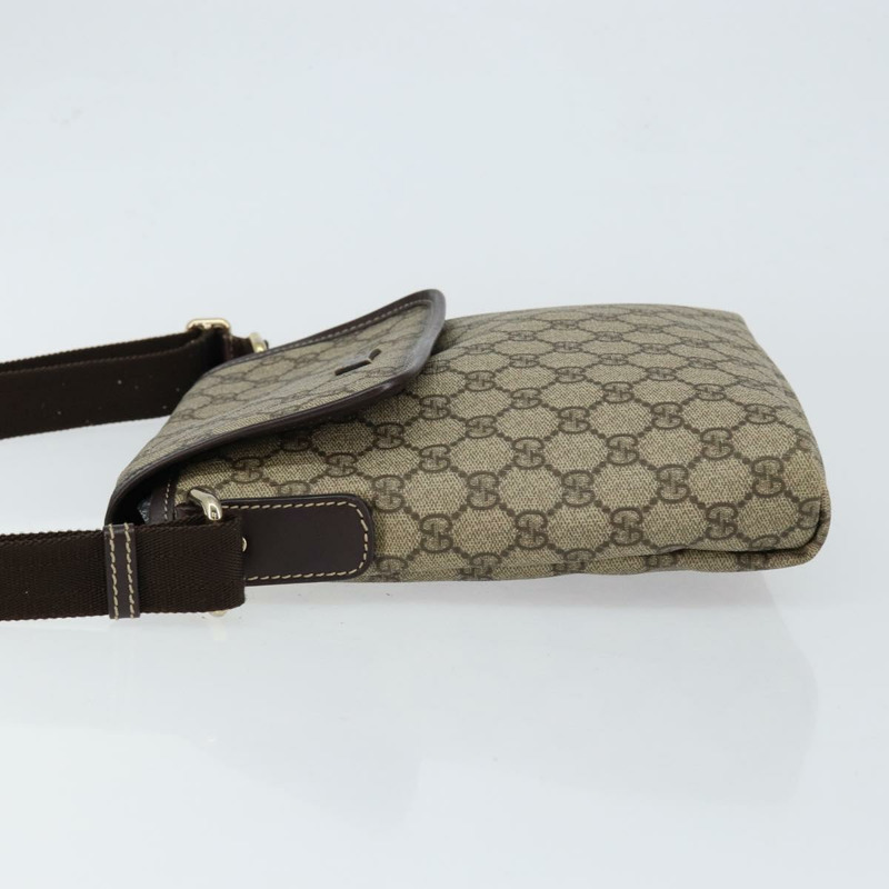 【日本直送】GUCCI GG Supreme 單肩包 PVC 米色 金色 223666 正品 147008-3