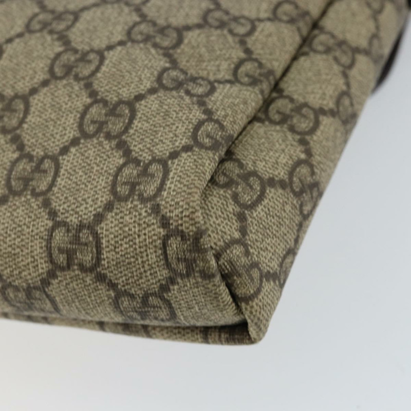 【日本直送】GUCCI GG Supreme 單肩包 PVC 米色 金色 223666 正品 147008-14