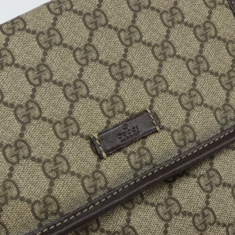 【日本直送】GUCCI GG Supreme 單肩包 PVC 米色 金色 223666 正品 147008-16