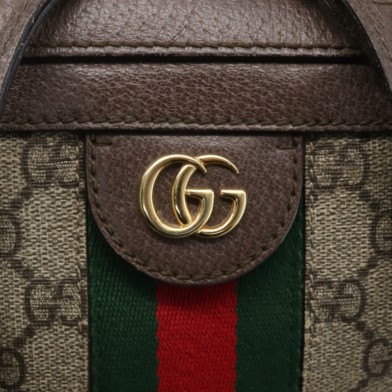 【日本直送】GUCCI Ophidia GG Supreme Web Sherry Line 手提包 PVC 米色 550622 正品 149185-18