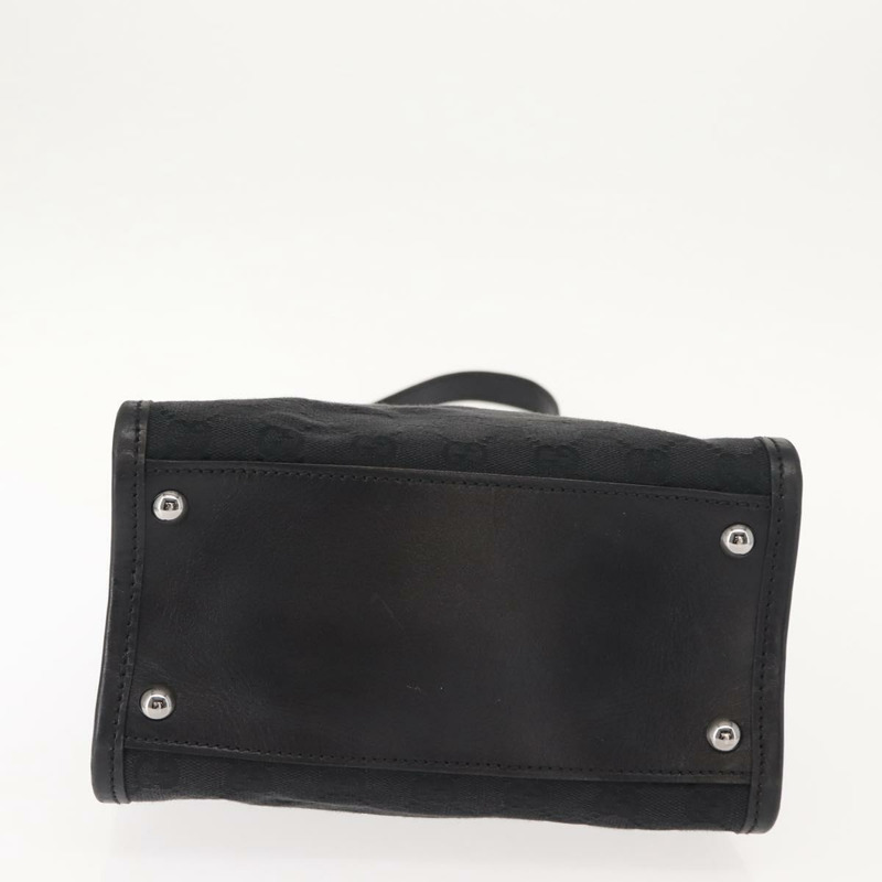 【日本直送】GUCCI GG帆布肩背包 黑色 銀色 110292 正品 148815-4