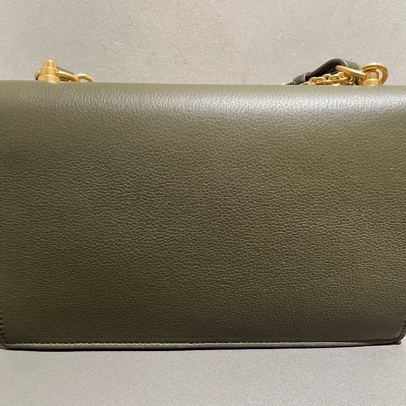 TORY BURCH Miller 編織鏈條肩帶翻蓋開合 粒面牛皮 中號-8