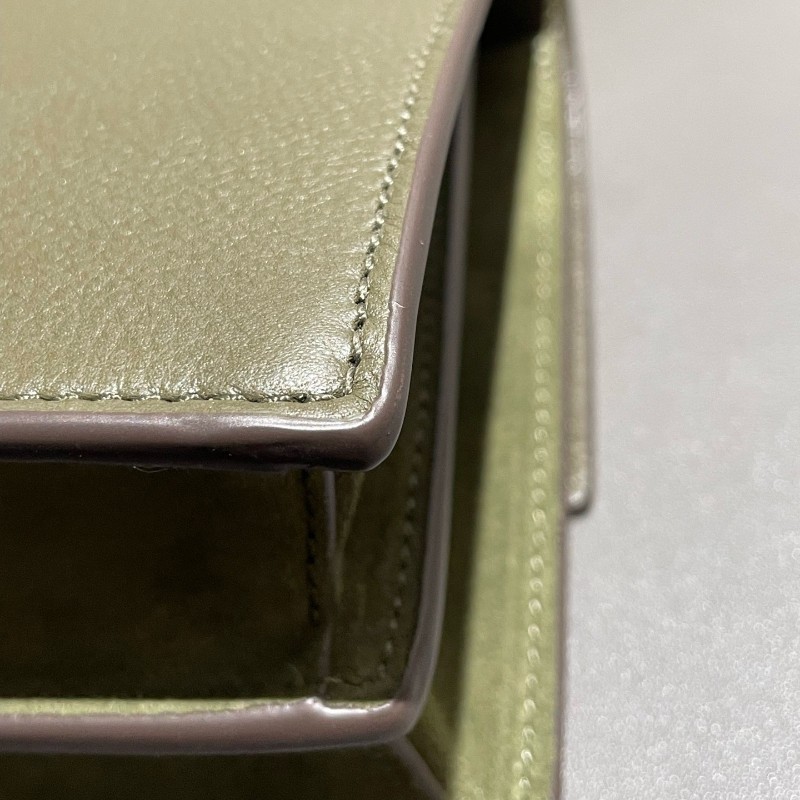 TORY BURCH Miller 編織鏈條肩帶翻蓋開合 粒面牛皮 中號-14