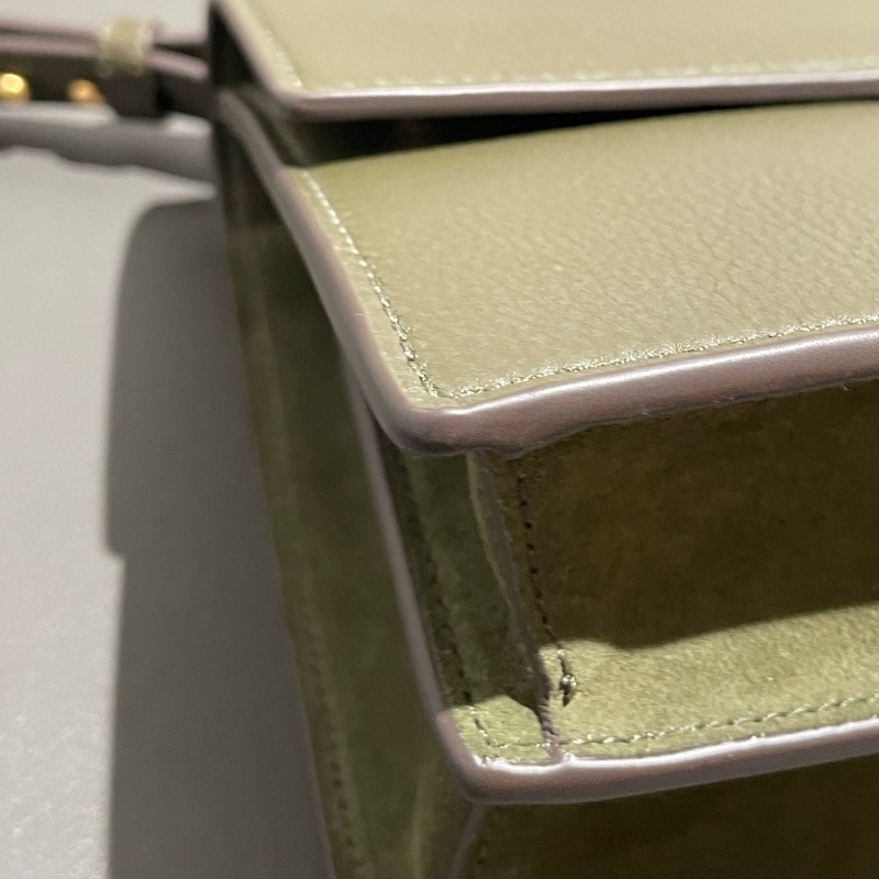 TORY BURCH Miller 編織鏈條肩帶翻蓋開合 粒面牛皮 中號-16