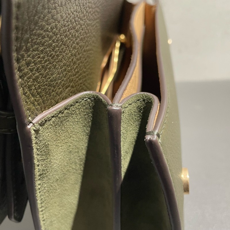 TORY BURCH Miller 編織鏈條肩帶翻蓋開合 粒面牛皮 中號-18