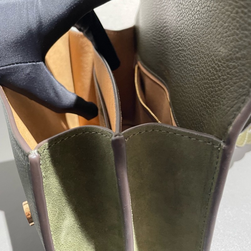 TORY BURCH Miller 編織鏈條肩帶翻蓋開合 粒面牛皮 中號-20