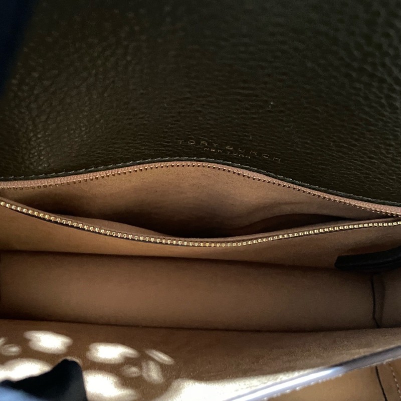 TORY BURCH Miller 編織鏈條肩帶翻蓋開合 粒面牛皮 中號-23