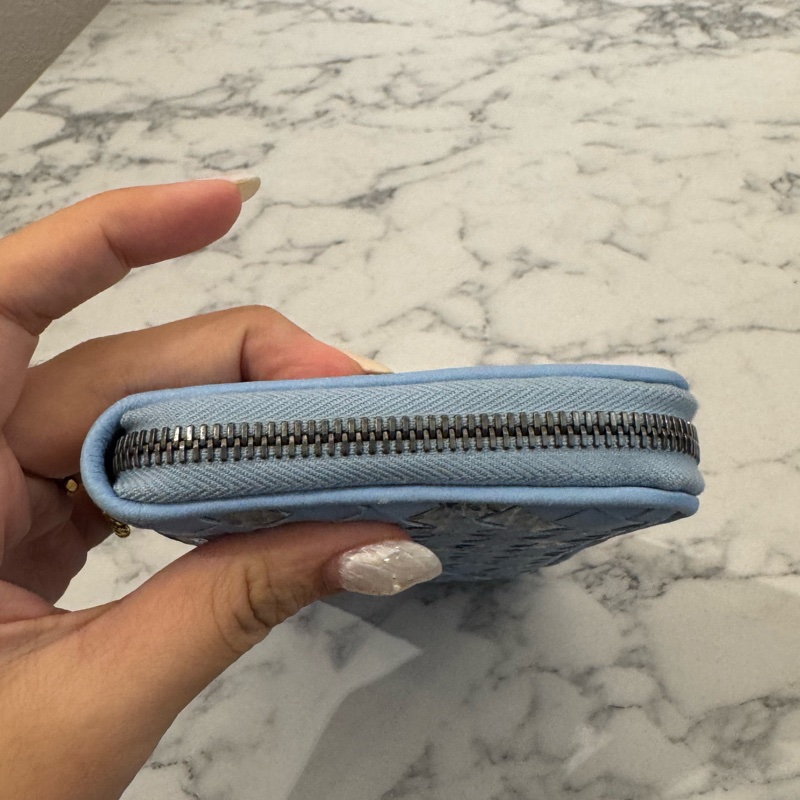 BV水藍色蛇皮ㄇ拉長夾-4