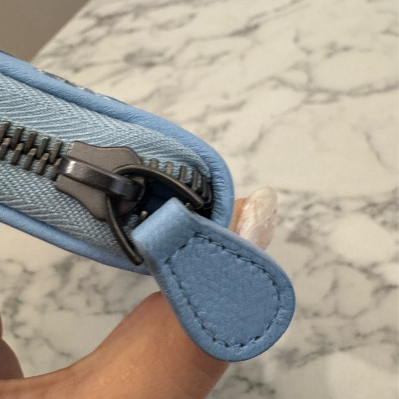 BV水藍色蛇皮ㄇ拉長夾-15