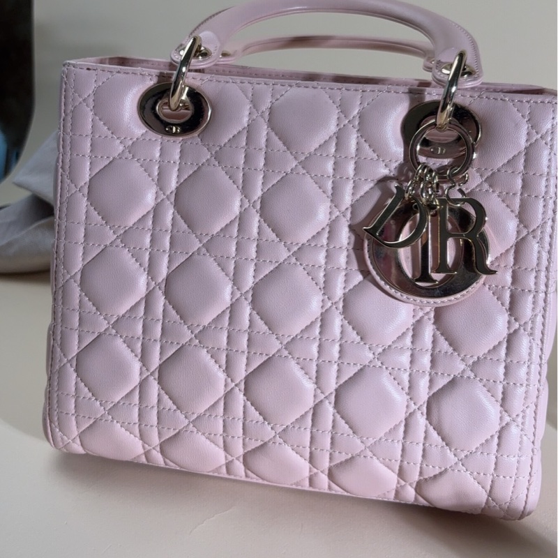 Dior 迪奧 粉色 五格黛妃包💖-0